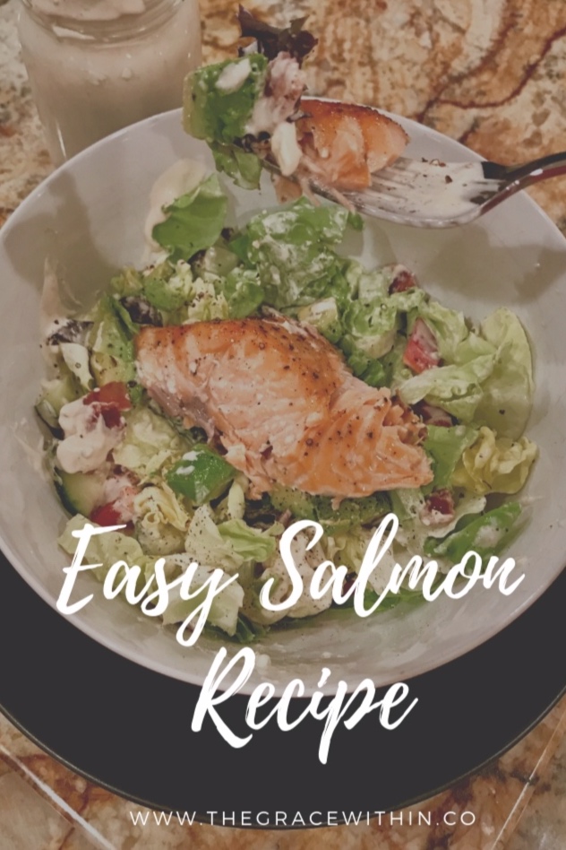 Easy Salmon Recipe with Blue Cheese Salad- Keto Friendly